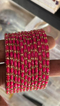 Kanha Drop Glass Bangles